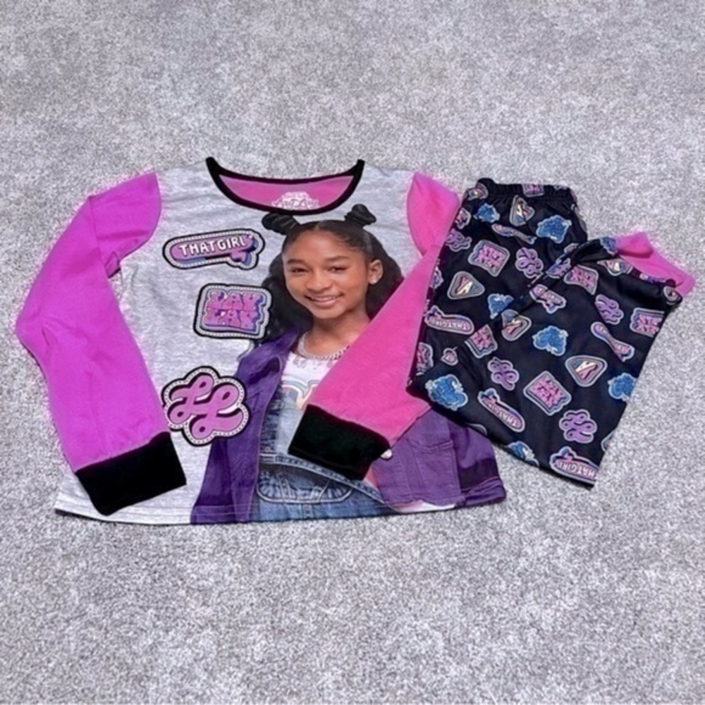 NWT Nickelodeon Lay Lay two piece pajama set size 6X